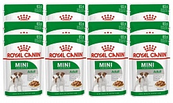 Влажный корм для собак Royal Canin Mini Adult Pouch, 12 шт. в уп. х 85 г 12шт. х 85г (для мелких пород)