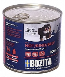 Влажный корм для собак Bozita беззерновой, говядина 625г