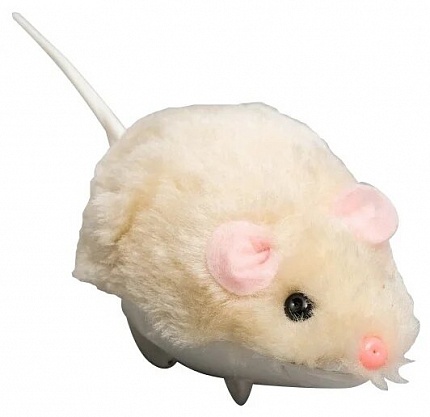 Мышь для кошек Пижон заводная меховая малая